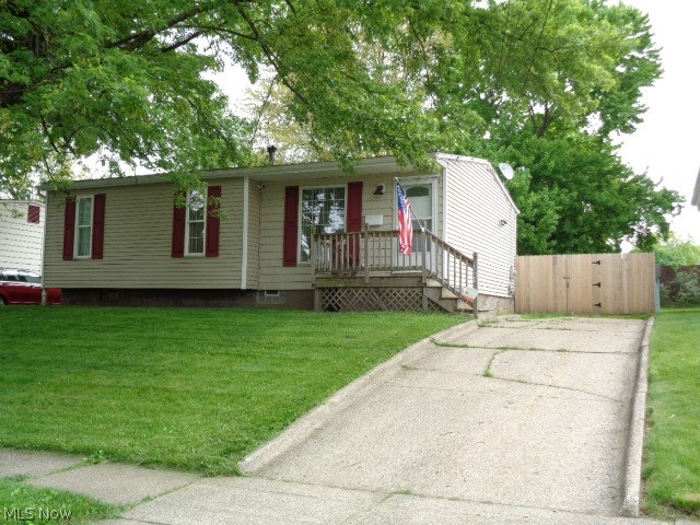 Don't miss this one!!!!!!!!!
Welcome to your new address! So many updates have already been done to this home! Move in and enjoy your fenced in backyard and deck this summer! The finished basement is a great place to relax. The updated kitchen and bath are beautiful! 
Updates since 2011 include roof, siding, kitchen, flooring, countertops and cabinets. bathroom, new entry doors and interior doors, glass block windows, finished basement, vinyl shed, large deck, privacy fence, new baseboard and casing, gutter guards, 
Hurry and see this house before it's gone!