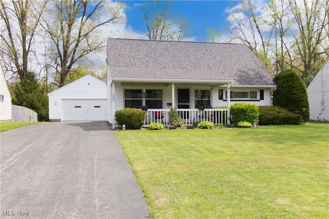Welcome to this stunning hard to find 5 bedroom two-story Cape Cod residence, located in the Austintown Township school district. The home boasts a lovely covered front porch and a fenced in back yard oasis. The first floor features 3 bedrooms, a full bath, immaculate kitchen and Livingroom. The open stairway leads upstairs where you will find 2 more bedrooms and a half bath. This move-in ready home has many updates with new vinyl flooring(2024), Stainless steal appliances(6 months), Roof on home and garage(2024), furnace(motor replaced 2023) Don't miss out on the opportunity to make this exceptional property yours! Schedule your showing today!
