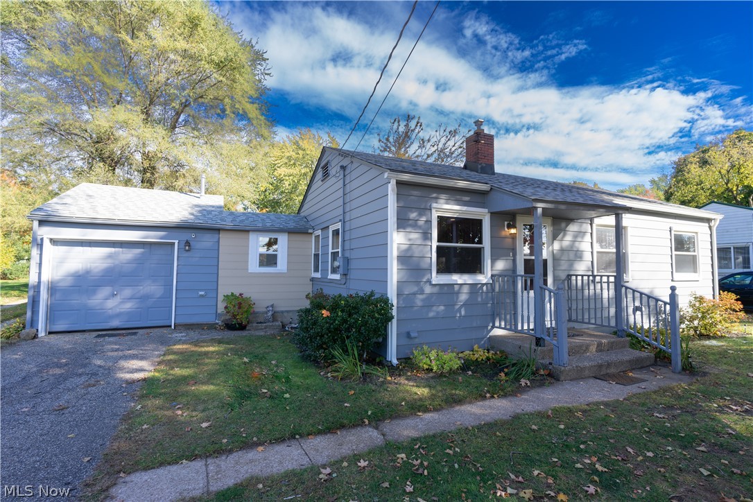 Pack your things, because this Agent owned, two-bedroom one bathroom ranch may be just what you're looking for!   This post WW2 home under went extensive renovations 2019-2021. This home features double pane windows, solid wood shiplap walls and beautiful original hardwood floors that carry throughout the open floor plan. The eat-in kitchen has plenty of storage, counter space and includes appliances purchased in 2020. Both bedrooms are similar in size but have ample closet space. Walk thru the mud room off the kitchen to a single car garage that allows parking and also provides a convenient place for laundry. Out back you will find a large flat yard just awaiting your personal touches! 
Updates include: 
- Reframed and insulating of exterior walls
- All electrical was removed and updated with over 27 recessed lights throughout, hardwired/battery operated/interconnected smoke alarms, wall outlets for mounted TV's (Livingroom and both bedrooms), and an additional sub panel in the gar