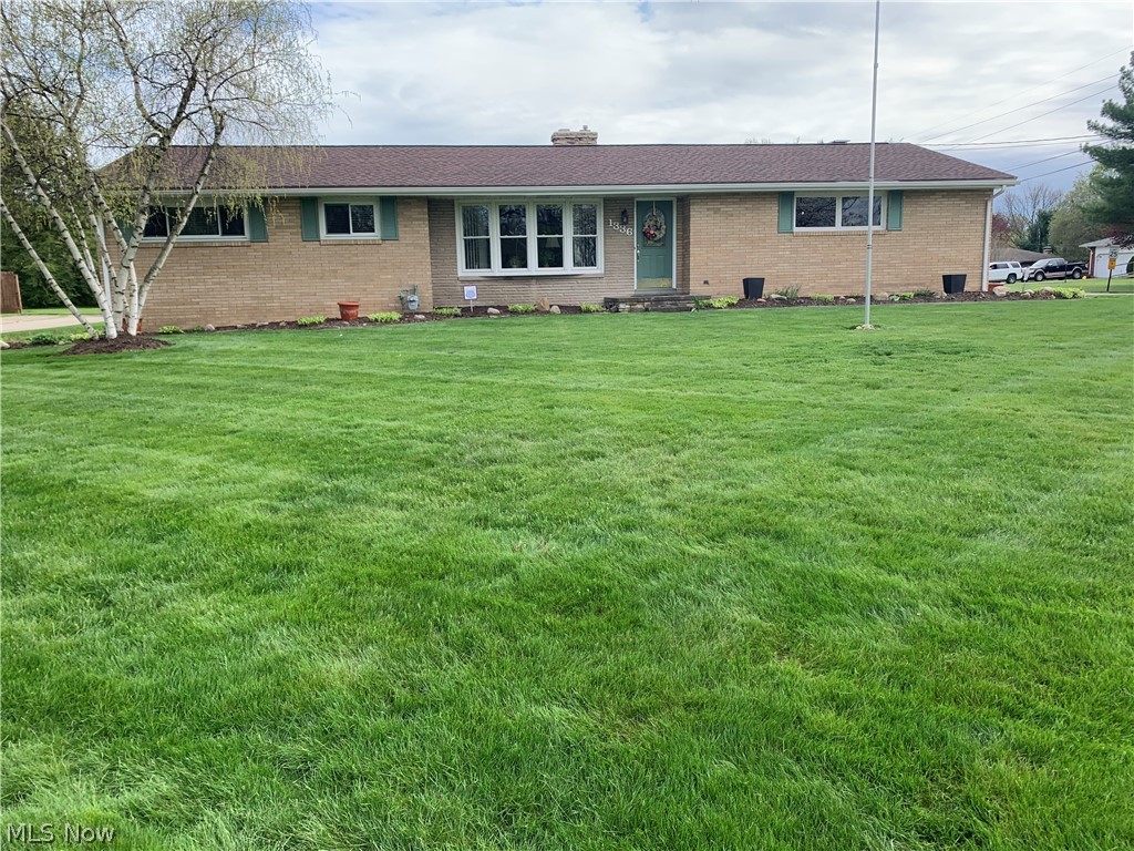Beautifully maintained brick ranch on a corner lot with fenced in backyard. Same owners for the last 31 years who have done so many nice updates. Kitchen has new oak cabinets with corian countertops, black and stainless steel appliances. Family room has a beautiful brick fireplace with a limestone harth. This room leads out into the fenced in backyard with covered concrete patio, an adorable shed and a fire pit. The living room has a new bay window that lets so much light in. The main bathroom has been updated with all new tile, tub, toilet and built in cabinets and vanity. The master bedroom has an ensuite with walk in shower, new tile throughout, new vanity and toilet. There is a full basement with a second fireplace. Half of the basement is finished and the other half has the washer and dryer, newer furnace and hot water heater, and tons of built in shelving for storage. So many updates including roof, vinyl windows, furnace and AC unit, veneer on both chimneys, and interior doors.