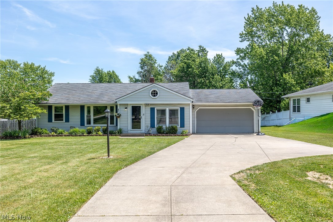 Welcome home to this charming and well maintained 3 bedroom ranch situated on just over a half acre property in North Royalton! From the inviting curb appeal to the spacious backyard, this home offers comfort & convenience. Step inside to a warm and welcoming living room featuring wood flooring and neutral décor. The remodeled kitchen (2019) showcases white cabinetry, ample counter space, stainless steel appliances, and updated flooring that flows seamlessly into the spacious family room. French doors and walls of windows fill the space with natural light while providing views of the backyard. The home offers 3 comfortable bedrooms, each complete with ceiling fans and generous closet space. A nice full bathroom and a half bathroom that's perfect for guests. The convenient laundry room includes a washer (2025), dryer, and utility tub. Outside, you'll love the expansive fenced backyard, perfect for entertaining, pets, or relaxing outdoors. Enjoy summer evenings on the deck or the newer patio (2021), with storage provided by the backyard shed. Additional updates include fresh interior paint (2026), updated light fixtures (2019), and a freshly painted garage (2020). Ideally located near shopping, restaurants, parks, and major highways. A great place to call home!