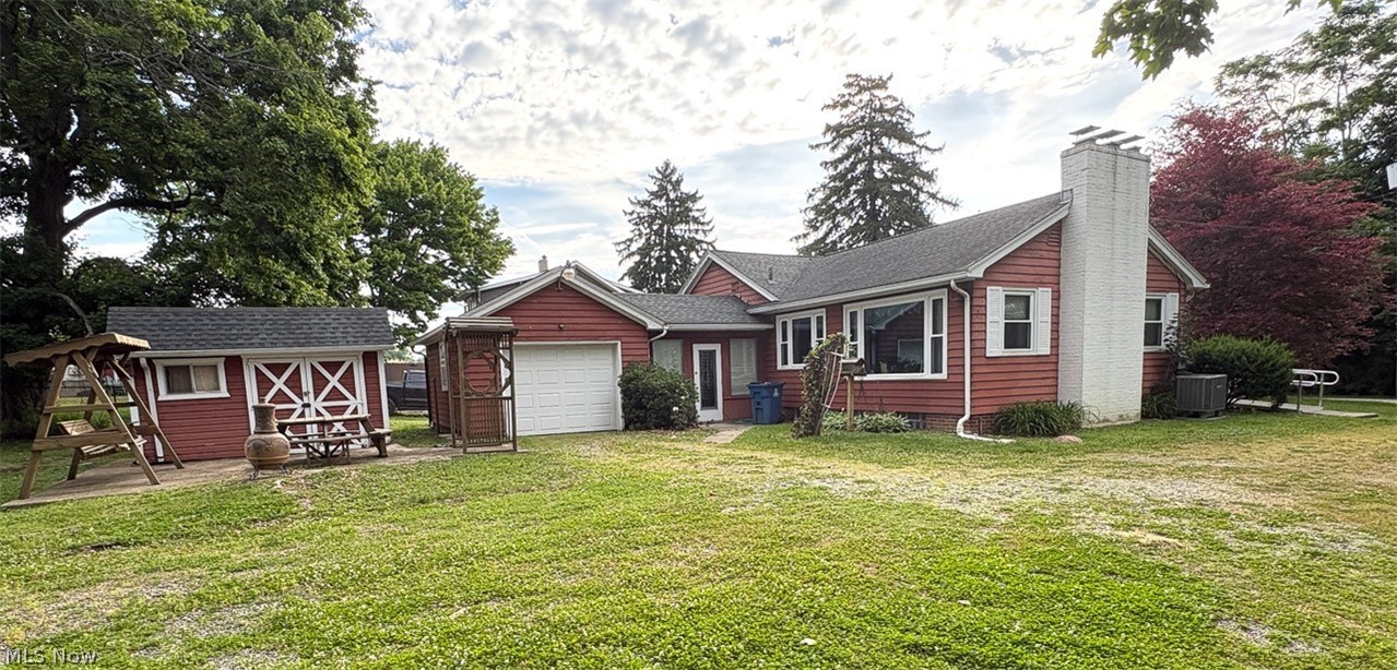Small Ranch Home on Half-Acre Lot in Hartville, OH. Live and Online Bidding Available on Real Estate. All sells to settle the William A. Miller Estate, Stark County Probate case #255475. ONLINE BIDDING BEGINS MONDAY, AUGUST 10, 2026, AT 9:00 AM, AND LIVE ON-SITE BIDDING WILL BEGIN TUESDAY, AUGUST 11, 2026, AT 4:30 PM - REAL ESTATE SELLS AT 5:30 PM. Property features a ranch home with three bedrooms, two baths, eat-in kitchen, living room with fireplace, attached breezeway porch to one-car attached garage. Full divided basement with finished family room, shower bath and laundry area, breaker electric service, electric heat pump and central air conditioning. Shingle roof approx. 6 years old, vinyl replacement windows and glass block windows. Home is in need of updates and repairs. Nice setting with additional storage shed and nice 24’ x 32’ detached two-car garage. Well water and public sewer. Situated on two lots totaling .47-acre. Stark County parcel #02300238 and #02300237. Taxes $2,108 per year. The home will be open for inspections at 4:00 pm on auction day. Check it out!