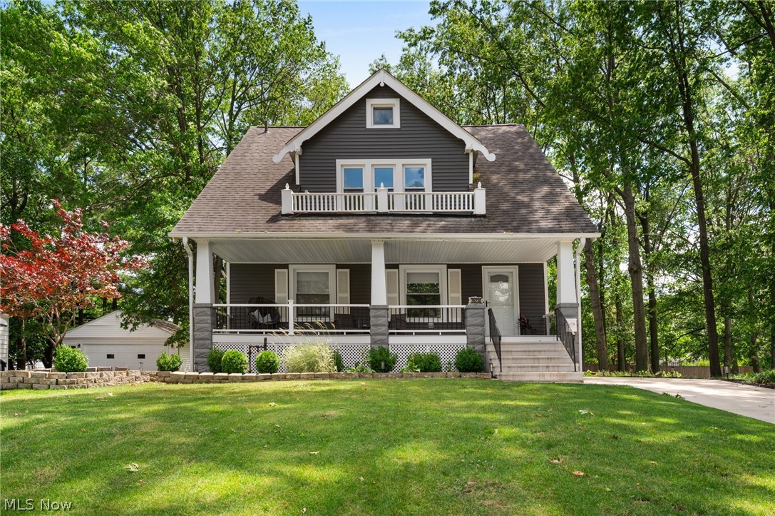Welcome to 26230 Elinore Avenue, a beautifully updated home situated on a rare double lot of over half an acre. Blending classic character with modern updates, this property offers space, flexibility, and features rarely found at this price point.

The inviting covered front porch leads into bright, open living spaces featuring updated flooring, abundant natural light, and timeless architectural details. The renovated kitchen offers white cabinetry, quartz countertops, stainless steel appliances, a large center island, and ample storage. Spacious living and dining areas provide excellent flow for everyday living and entertaining.

The flexible floor plan includes a first-floor bedroom or office, while upstairs you'll find comfortable bedrooms, updated baths, and a spacious primary suite with a private bath and ?two walk-in closet?s.

Outside, the oversized half-acre lot truly sets this property apart. The detached outbuilding has been expanded to accommodate larger vehicles and features electrical service, abundant storage, and a second-floor loft area—ideal for hobbyists, contractors, workshop space, or additional storage. The expansive driveway provides exceptional off-street parking.

Additional owner improvements include replacement sewer lines to the street, chimney tuckpointing, Lutron smart lighting, and tree removal to enhance the usability of the property.

A clean basement provides even more storage and utility space. Combining character, updates, a rare double lot, and an exceptional outbuilding, 26230 Elinore Avenue offers value and versatility that are difficult to duplicate.