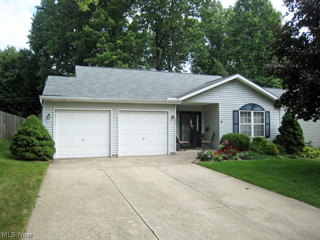 Here's your opportunity! Newer Ranch, 3 bedrooms, 2 full bathrooms & 2 car attached garage. Vaulted ceilings in the great room, kitchen and master bedroom. Kitchen includes skylight, oak cabinets, comes with appliances, open layout and patio door to the deck. Spectacular landscaping in the front and backyard. Some of the benefits like a condo without the monthly condo fee and without the condo restrictions.  Spacious master bedroom with master bathroom and walk-in closet. Master bath features dual sinks. 1st floor laundry with washer and dryer included. Schedule your showing today!