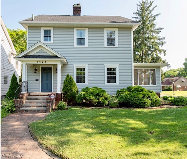 Absolutely stunning and completely remodeled colonial in West Akron!  This beauty has it all!  Updated literally top to bottom.  Enter through the welcoming front porch to your spacious, bright and sunny living room boasting gorgeous moldings and a fireplace. The living room has great flow, opening to the dining room, kitchen and the beautifully refinished sun room. The dining room has plenty of space to entertain!  From there you will be impressed with the thoughtfully designed and fully remodeled kitchen with brand new soft close cabinets, butcher block counters and stainless appliances. Off the kitchen is a bonus space, could be a breakfast nook, mud room, first floor laundry, or office?  The possibilities are endless!  Additionally there is a conveniently located first floor half bath right off the charming side porch.  Upstairs you will find a spacious, completely remodeled full bath, and 3 very nicely sized bedrooms.  Plus, there's great closet space!! The updates in the last 3 y
