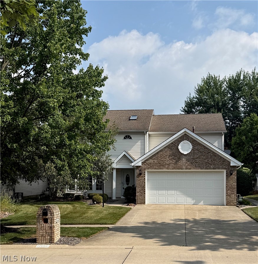 One owner home in Highpoint Sub division. This spacious cluster home features 2 master suites, one on the 1st floor and one on the 2nd floor. Carpet was replaced in 2026. Appliances were also replaced in 2026, microwave in 2025. Formal dining room off of the kitchen leads to the living room with fireplace. Upstairs features a loft, skylight, 2 bedrooms and a full bath. 1st floor laundry room leads out to the 2 car attached garage. This home is located right across from the community pool where you will find an inground pool, banquet room and also a tow path that goes throughout the sub division. There is also a community park. Seller is offering a one year home warranty. Must see!
