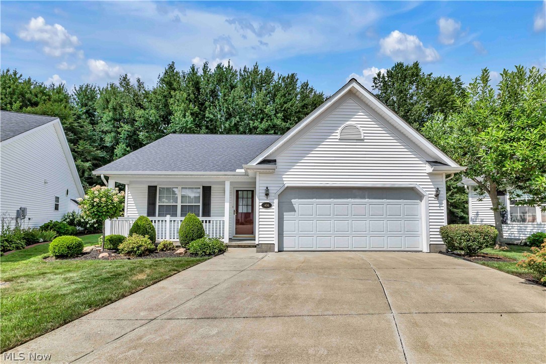This free-standing ranch condo in the desirable Sweet Brier Place delivers the privacy of a standalone home alongside effortless, low-maintenance living. Set at the quiet end of a cul-de-sac, the HOA takes care of snow removal, landscaping, and trash, giving you true peace of mind for a low $186 a month. Exceptional mechanical efficiency sets this property apart, featuring an individual underground geothermal loop heating and cooling system paired with a 2023 heat pump with UV lamp and humidifier, plus a 2023 hot water heater.

Inside, the open layout features an expansive coat closet, updated light fixtures, new carpet across all three bedrooms, and a fully renovated kitchen equipped with granite countertops, LED under-and-over cabinet lighting, a generous breakfast bar, floor-to-ceiling pantry, and newer 2022-2023 stainless steel LG appliances.

The primary suite boasts a deep walk-in closet with multi-tiered custom shelving and an updated en-suite bath complete with a stone vanity top and a newly installed walk-in shower surround featuring built-in shelving and an integrated grab bar. The second bedroom offers built-in oak cabinetry and custom closet shelving, ideal for a dedicated home office. In the third bedroom, you’ll find an additional walk-in closet. The custom utility room is a true standout, featuring a dedicated wet wall with a utility sink, tiled hang-dry wall with a built-in laundry rod, ample linen storage, and 2022 front-load washer and dryer that stay.

Additional features include a heated two-car attached garage, newer windows and blinds, and a new sliding glass door leading to the sweeping 240 sq ft concrete back patio with a privacy fence overlooking a peaceful wooded backdrop. Located 3 minutes from Downtown Madison, 5 minutes from I-90, and right in the heart of Grand River Valley wine country, this home offers quiet seclusion without sacrificing fast access to Lake Erie and everyday conveniences.
