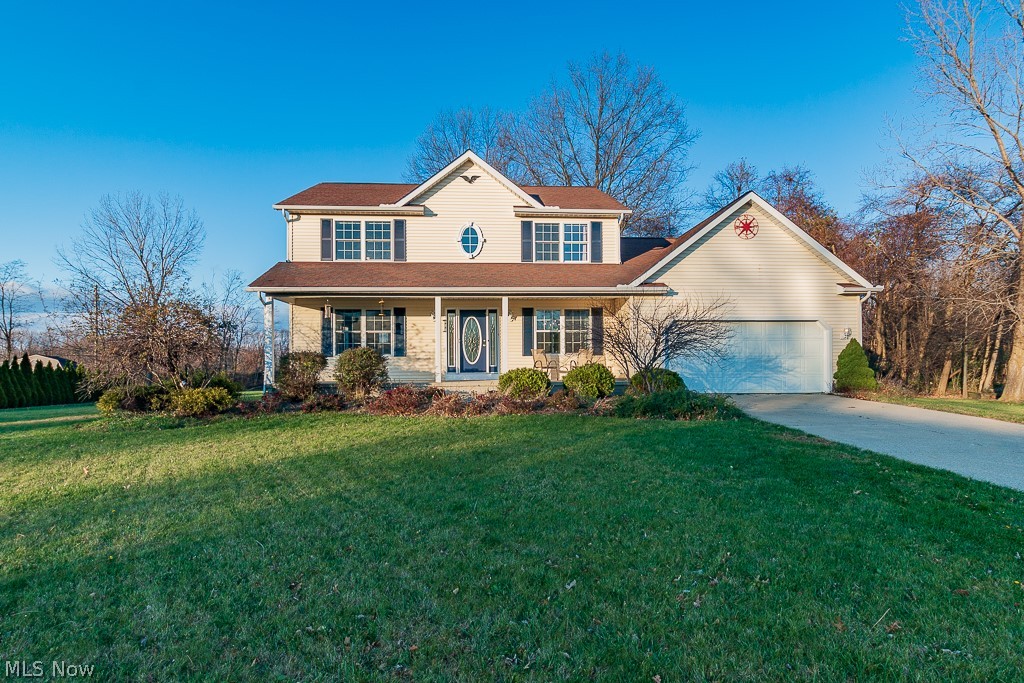 Enjoy this home on over an acre on a cul-de-sac! Built in 2000, this colonial is sure to delight the minute you enter, with neutral colors and lots of natural light! Center hall floor plan but with more of a great room not your typical separate living room and family room design! Family room has bay window with seat and cozy gas fireplace. The kitchen is a chef's delight with granite countertops and tons of cabinetry! Eat-in kitchen as well as formal dining room! Stainless appliances (2018) stay as well as washer and dryer (2017), disposal new 2019?  First floor laundry! Huge owners suite with a lofted ceiling and remodeled white and marble bath with jetted tub as well as a shower. Newer flooring and carpeting throughout the upstairs. And last but not least is a beautifully finished basement! Plenty of storage! All carpeting in the house installed 2017. Furnace 2016. HWT 2014. Bathrooms 2013. Deck refinished 2017. This house is waiting for your final touches!