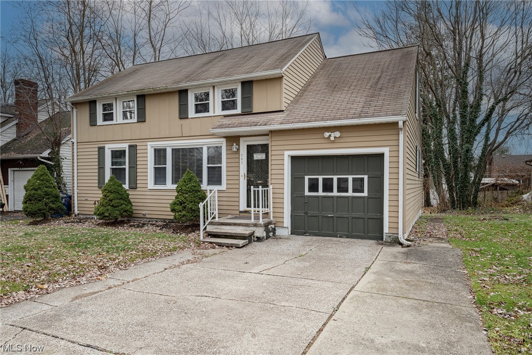 Great opportunity for a charming cape cod in fantastic location in Painesville! This delightful home features over 1700 square feet of living space with 4 bedrooms, 2 full bathrooms, spacious sun-filled living areas, an updated kitchen, and more! The front door opens into a very spacious living room with several windows, a charming stone fireplace flanked by built-ins, and updated LVP flooring that flows throughout the first floor. Head back to the eat-in kitchen that includes a full complement of appliances, quartz countertops, a subway tile backsplash, and a cozy dining area with a picture window and access to the covered back patio. There is one bedroom on the first floor as well as a full bathroom. Upstairs, there are three additional bedrooms, all with wood paneling and ample closet space. A second, updated full bath completes the second floor. The lower level includes a finished recreational room, a sauna, a laundry / utility room, and a walk-out to the back yard. Conveniently located just blocks away from parks, shops, schools, and not far from Rt 2 and I-90. Don't miss this one!