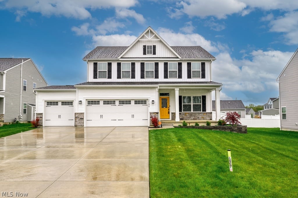 Spectacular two-story home located in the desirable Cranberry Creek neighborhood, offering stylish updates and truly move-in-ready living with great curb appeal, a manicured lawn, and beautifully maintained flower beds. A welcoming foyer opens to a versatile bonus room—perfect for a home office, playroom, or additional living space. The impressive great room features soaring 12-foot ceilings and an open-concept design that seamlessly connects the living, kitchen, and formal dining areas, all highlighted by luxury vinyl flooring.
The kitchen is designed for both function and style, featuring white cabinetry, granite countertops, a spacious 4x10 island, and a full appliance package including a smart 4-door french door refrigerator, range, dishwasher, and microwave—ideal for everyday living and entertaining. A convenient first-floor half bath and functional mudroom area off the attached garage add everyday ease.
Upstairs, a loft provides additional flexible space, along with three generously sized bedrooms, all equipped with ceiling fans. The primary suite offers a private retreat with a full bath featuring a double vanity, walk-in shower, and an expansive 7x15 walk-in closet. An additional full bath with soaking tub and a convenient second-floor laundry room (washer and dryer included) complete this level.
The finished lower-level recreation room adds even more living space with pool table included, along with a basement and utility area for storage. Outside, enjoy the covered front porch and a backyard designed for relaxation and entertaining, featuring a deck, patio, and vinyl-fenced yard.
Additional highlights include recessed lighting, updated fixtures, neutral décor, and a three-car attached garage. Situated on a cul-de-sac with sidewalks and conveniently located near expressways, shopping, and local colleges.
Don’t miss this exceptional opportunity—schedule your private showing today!