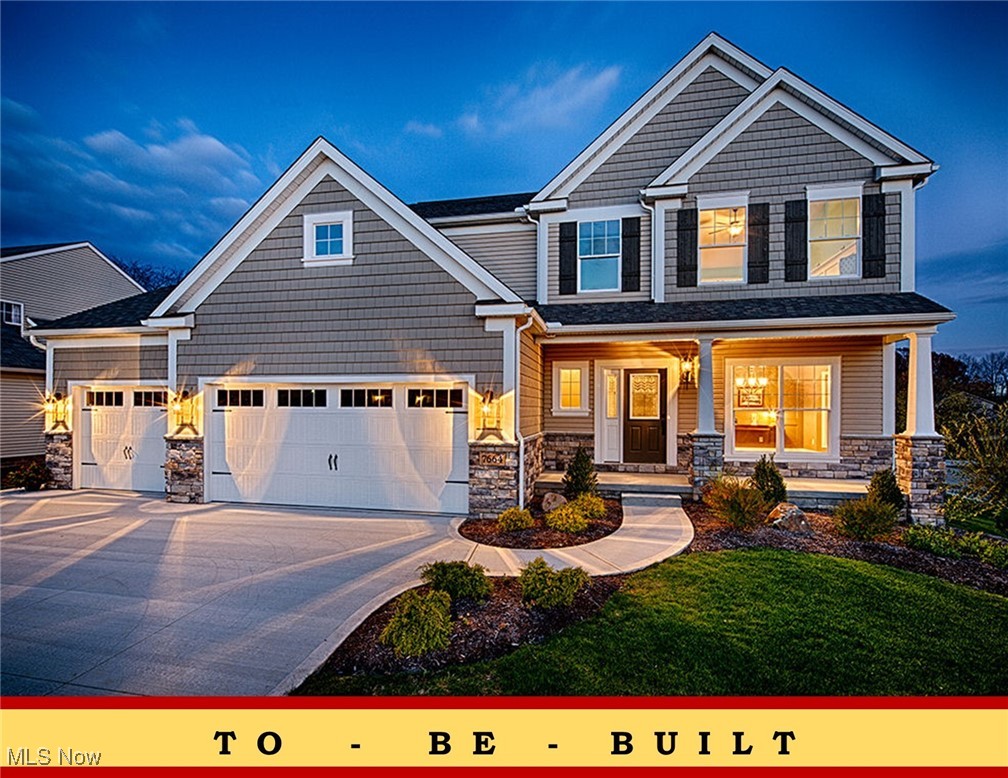 Now Open – Phase 4 in OldeStone Crossing (Lake Township Schools)! This to-be-built Monterey Floor Plan is designed for comfortable, modern living, featuring a bright and spacious great room with oversized windows and transoms, soaring nine-foot ceilings, an optional cozy fireplace, and a sunny breakfast room with the option of an expanded 12’8” x 10’ Breakfast Room (included in sqft shown). The open layout offers a versatile flex space or den/study with charming columns and arches, and you can personalize your home further with optional covered porches and, decorative patios, or decks to enjoy outdoor living. The family entry includes an option for a handy built-in shoe bench, while the owner’s suite delights with a cathedral ceiling, double-bowl vanity with make-up counter, and the choice of soaking tub with separate shower. A convenient second-floor laundry makes everyday life easier, and yes, we finish basements too! 3rd car garage option, req'd by ARC. The model home is located at 2693 Ledgestone Dr NW, Uniontown(Lake Township) ** Starting prices (base price shown) reflect the base home with base lot prior to upgrades, structural additions or customizations, and photos may show optional features or finishes available at additional cost. With many custom details and plan options available, you can truly make this home your own. Base prices are subject to change prior to an accepted purchase agreement. Taxes shown represent vacant land only.
