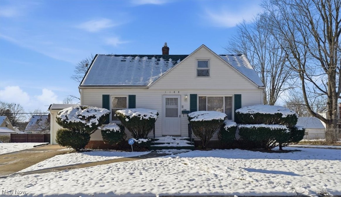 Welcome to this charming and well-maintained 2-bedroom, 1-bath Cape Cod situated on a spacious 0.30-acre corner lot in Akron’s desirable West Hill neighborhood. This inviting home blends classic 1940s character with practical updates and comfortable living spaces, making it an ideal option for first-time buyers, downsizers, or anyone seeking an affordable and move-in-ready property. The bright living room features a large picture window that fills the space with natural light, along with a cozy fireplace that adds warmth and charm throughout the colder months. The adjoining dining area provides an intimate setting for daily meals, while the efficiently arranged kitchen includes all major appliances, offering convenience and functionality. Both main-floor bedrooms provide comfortable layouts with easy access to the full bath. One of the most appealing features of this home is the generous 20’ x 10’ enclosed four-season room, perfect for expanding your living space, relaxing with morning coffee, or hosting guests year-round. The full basement nearly doubles the usable square footage and includes a spacious recreation room, a dedicated laundry area with sink and hookups, and a separate utility space ideal for storage, projects, or future customization. Outside, the oversized lot provides ample yard space with a blend of open grassy areas and simple landscaping, offering plenty of room for gardening, outdoor entertaining, or future improvements. Additional highlights include an attached one-car garage, a driveway for extra parking, central air, forced-air heating, public utilities, and durable block construction. Located just minutes from parks, schools, shopping, dining, and major roadways, this home offers everyday convenience in a peaceful residential setting. With its solid structure, appealing layout, and excellent potential, this West Hill gem is ready to welcome its next owner—schedule your showing today.
