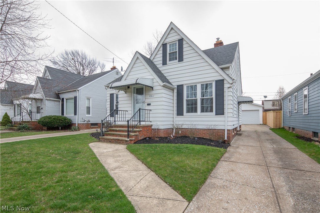 Welcome home to this updated and spacious four-bedroom cape cod on a very private street.  As you enter the home you are greeted with a large family room and views into the spacious eat-in kitchen.  The beautiful and open floor plan is perfect for entertaining and relaxing with family.  The updated kitchen has new solid wood and soft close cabinets and gorgeous stainless-steel appliances with vinyl flooring.  You’ll love entertaining in the back yard on the large private deck.  The large backyard has an oversized two car garage and new privacy fences on either side. To complete the main floor, there are two bedrooms with ample closet space and a recently renovated full bathroom with a tile shower.  The upper level has two large bedrooms with lots of closet space.  There are endless options for this space which can be utilized as a master suite, office space, theater room, or nursery.  Other updates include brand new windows throughout the entire house (2019), newer garage, front and si