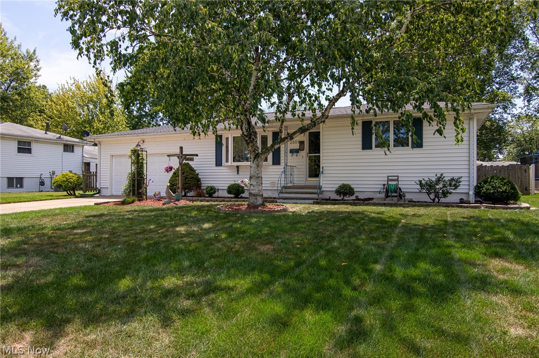 Perfectly maintained Ranch style home is ready and best of all available!  Three bedrooms with hardwood flooring under carpets, efficient floor plan, updated eat-in-kitchen with all the modern day conveniences, tiled back splash, corian counter tops, sliding door to enclosed patio offers beautiful views of manicured fenced backyard, over sized shed with concrete base for extra storage, updated roof, updated double pane windows, partial finished basement, two car attached garage and so much more!  The works been done just waiting for a NEW owner...is it YOU