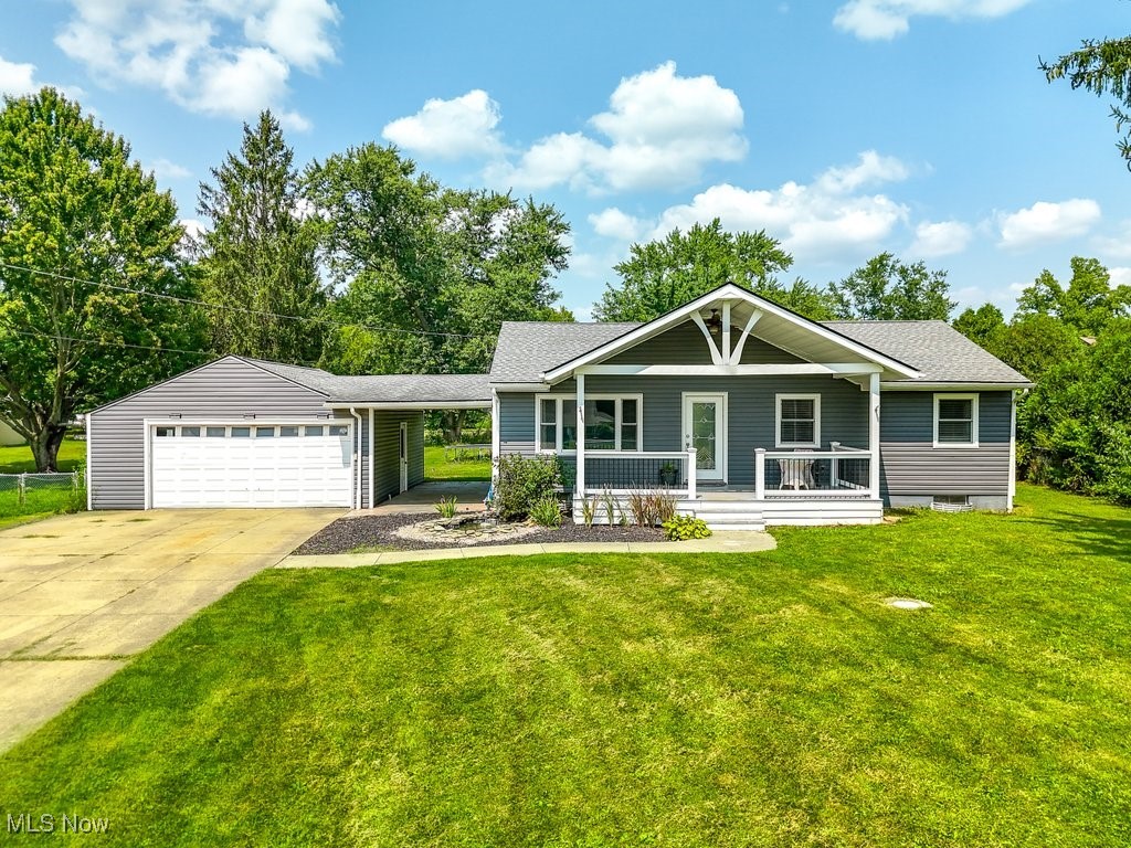 This lovely 3 bedroom ranch home in Tallmadge combines practical living with charm and character. Enjoy an open, airy layout with a generously sized living room that flows seamlessly into the dining area, ideal for entertaining or cozy family gatherings. The well-equipped kitchen features updated appliances, ample cabinet space, granite countertops and modern backsplash. The backyard offers a peaceful escape with a large deck complete with a privacy fence, a flat yard perfect for outdoor activities and gardening. Don't miss out on the opportunity to make it yours. Schedule a showing today!