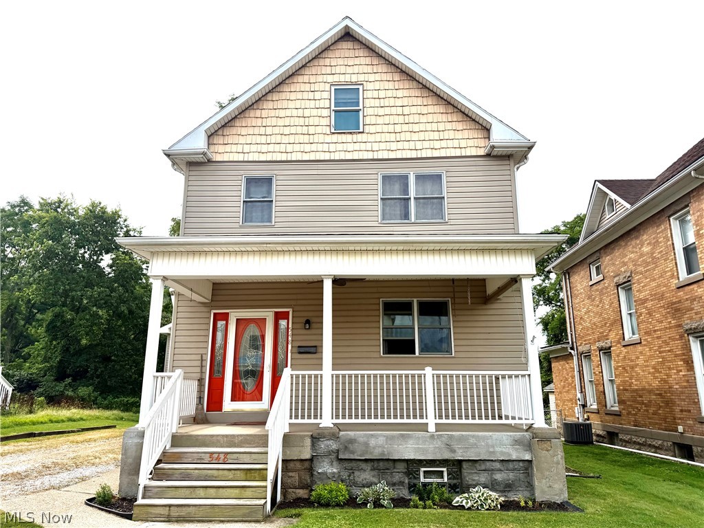 So much to offer in this large 4BR, 2BA home with over 2000 sq ft of living space conveniently located in the heart of Follansbee, WV.
Step inside to a lovely staircase and open floor plan with a very spacious living and dining space, an equipped oak kitchen, main level full bath and neutral decor with easy to maintain laminate flooring. Upstairs you'll find 4 bedrooms, one currently used for convenient second level laundry, large closets and a second full bath. The big bonus to this wonderful property is the recently remodeled apartment with separate utilities over the detached two car garage with 1 bedroom, living room, full kitchen and bath ready for extra income or a separate living space to accommodate guest. This house is ready to see the next owner love the property as much as the current owners have for many years. Don't let this one pass you by!