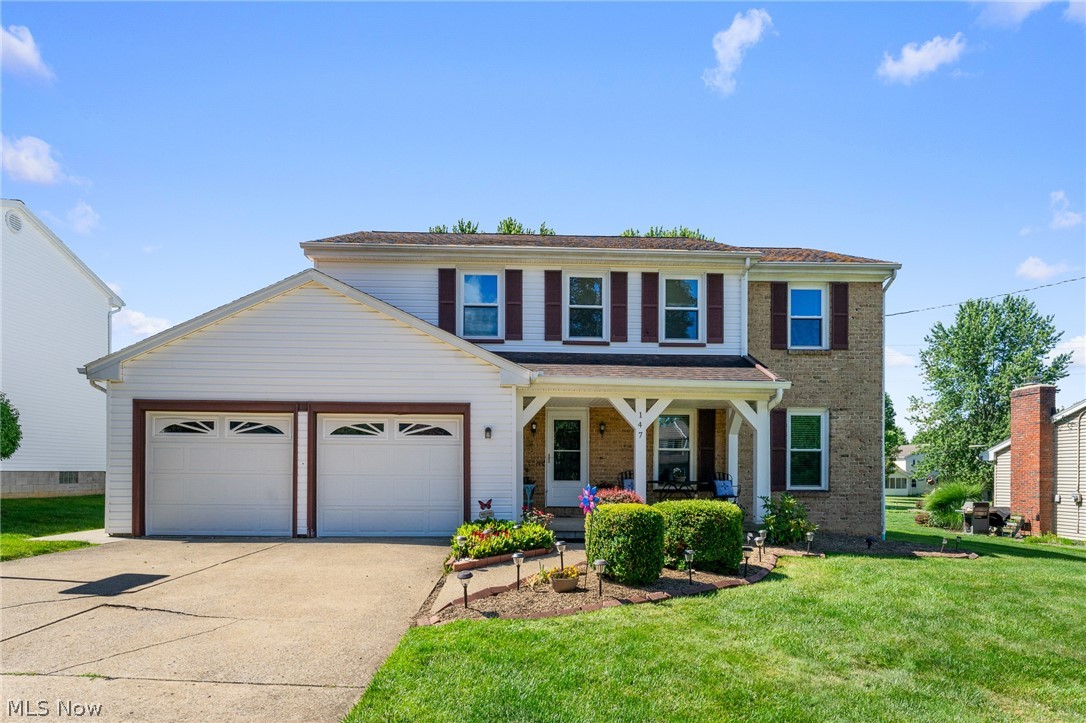 Welcome to 147 Mayflower Drive, a beautifully maintained home offering the perfect blend of space, comfort, and functionality for a growing family. The inviting first floor features a spacious living room, formal dining room, well appointed kitchen, cozy family room, and convenient half bath ideal for both everyday living and entertaining. Upstairs, you'll find four generously sized bedrooms, including a spacious primary suite complete with a walk-in closet and private full bath, along with an additional full bathroom to accommodate family and guests. The unfinished basement provides endless possibilities to create additional living space, a recreation room, home gym, or office tailored to your needs. Step outside to enjoy the expansive backyard, offering plenty of room for children to play, outdoor entertaining, or simply relaxing. Don't miss the opportunity to make this wonderful home your own—schedule your private showing today!