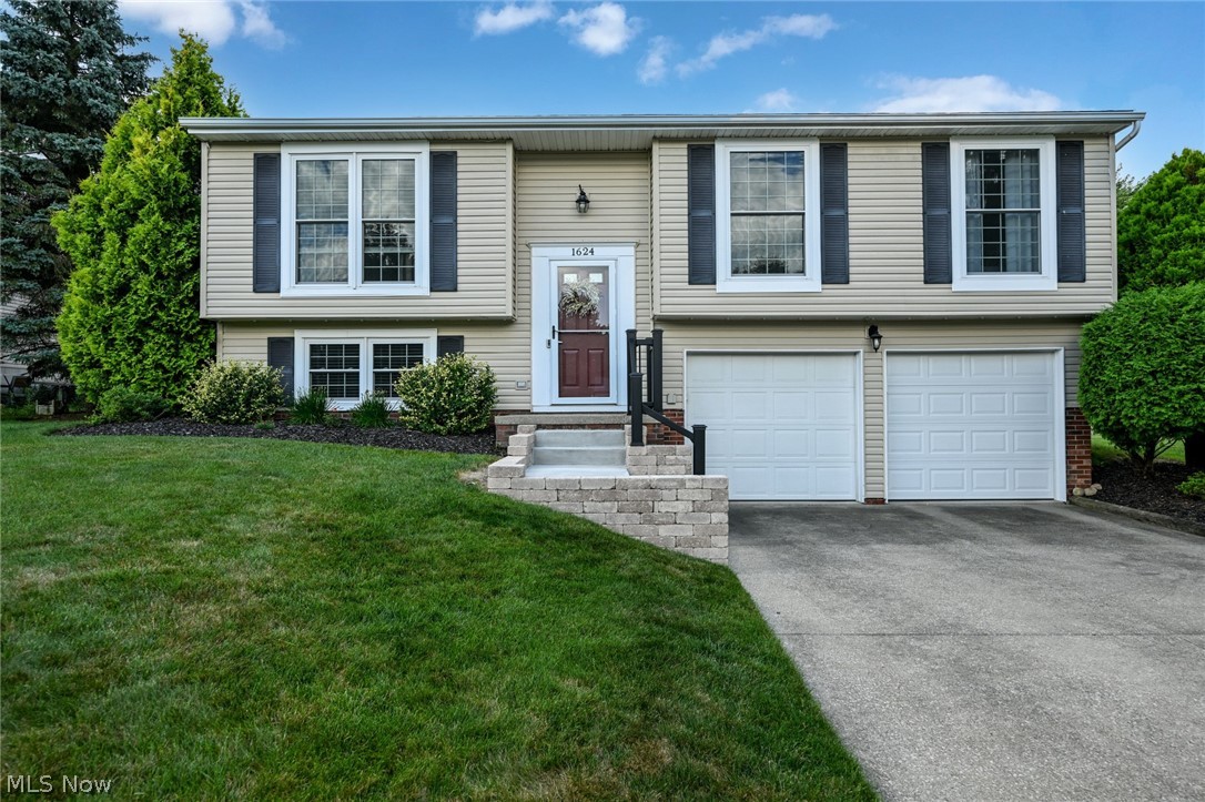 Immaculate and meticulously maintained, this beautiful 4-bedroom home showcases exceptional pride of ownership and is truly move-in ready. Every detail has been thoughtfully updated and carefully cared for, creating a home you'll appreciate from the moment you arrive. Step inside to a bright and welcoming living room filled with natural light. The dining area features custom built-in cabinetry and sliding glass doors that open to a covered deck, creating the perfect space for indoor-outdoor entertaining. The recently updated kitchen offers stainless steel appliances, modern finishes, and excellent functionality. The main level includes three spacious, spotless bedrooms and a beautifully renovated full bathroom. The finished lower level adds even more living space with a comfortable family room, a fourth bedroom, and a newer half bath ideal for guests or a home office. Outside, the backyard is the true centerpiece of the property. Enjoy summer days on the impressive custom deck, partially covered for shade and seamlessly connected to the above-ground pool. The expansive backyard also features a newer oversized storage shed, providing plenty of room for lawn equipment and outdoor toys. Custom exterior lighting was recently added. Major improvements provide peace of mind for years to come, including newer windows (2020), HVAC system (2022), roof (2018), gazebo (2020), range (2025), refrigerator (2022), dishwasher (2024), hot water tank (2021), sliding glass door (2019), storage shed (2023), and newer siding. Every major update has already been completed, simply move in and enjoy everything this exceptional home has to offer!