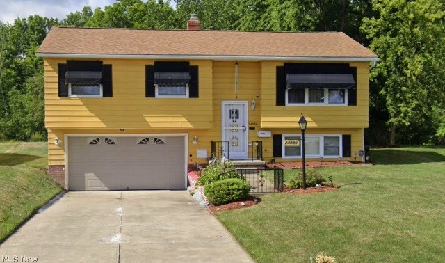 Welcome to this inviting bi-level home located in the heart of Bedford Heights, offering a comfortable and functional layout with 3 generously sized bedrooms and 1.5 bathrooms. This well-maintained property features a 2-car attached garage providing ample parking and storage, along with an enclosed rear porch that adds valuable additional living space that is perfect for enjoying all seasons. Step outside to a huge backyard designed for gatherings, entertaining guests, or simply relaxing in your own private outdoor retreat. The yard is complemented by a convenient storage shed, ideal for tools, lawn equipment, or extra storage needs. Ideally situated near major highways for an easy commute and just minutes from the natural beauty of Forbes Woods, this home offers the perfect balance of comfort, space, and accessibility in a desirable neighborhood.