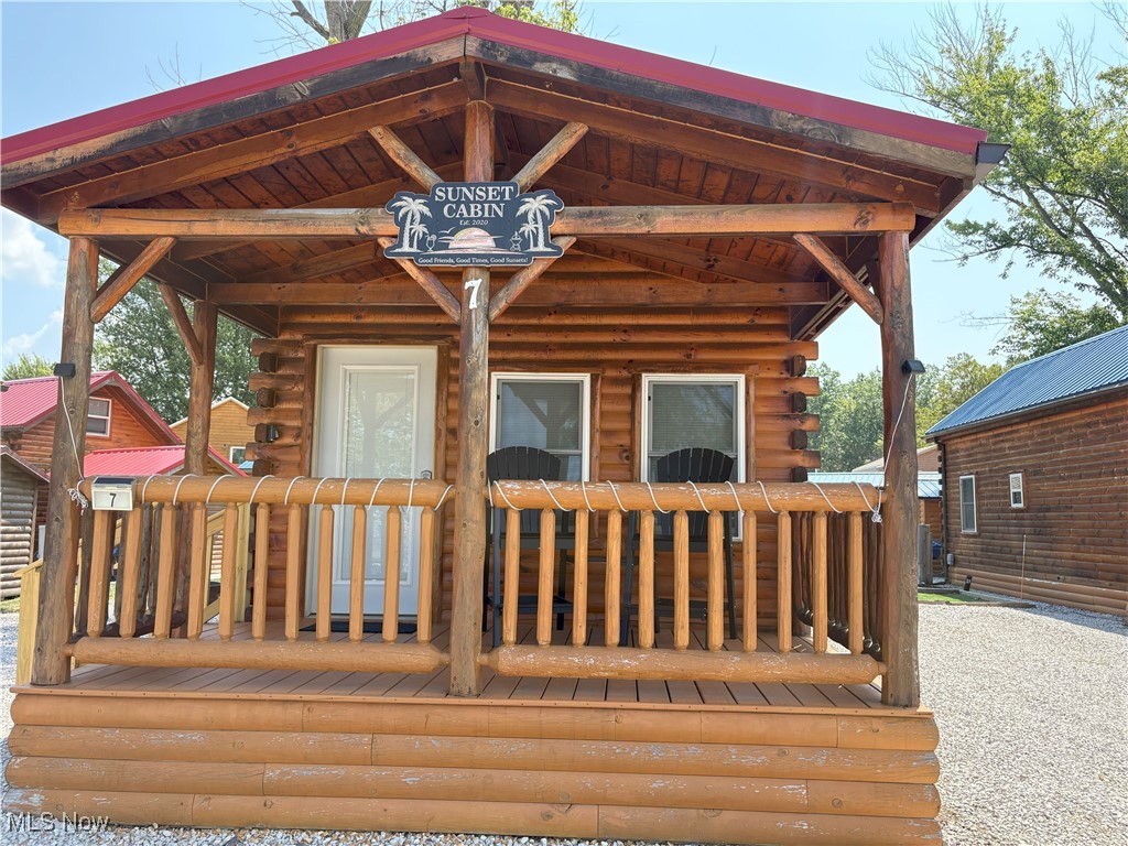 Welcome to the beautiful "Sunset Cabin" located in the peaceful Lake Erie side community of Cabins on the lake in Saybrook Township.  Watch breathtaking sunsets from your covered front porch. Relax around your firepit and enjoy those peaceful summer nights. This is a great vacation home destination not only because you are right by the shores of Lake Erie, but, also close to Geneva-on-the-lake, Scenic Lake Erie Coastal Trail, Historic Bridge Street in the Ashtabula Harbor, and all of the wineries in the Grand River Valley. This cabin comes completely furnished and is easy to maintain. Use this cabin as your vacation destination or take advantage of the Airbnb business the current owners have. The Annual rental fee of $1,000.00 is paid for 2026. Come take a look!