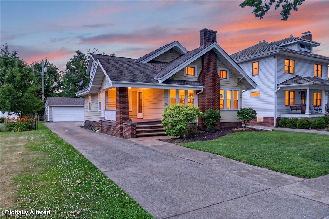 Welcome to this charming Cape Cod-style home in a prime location just across the street from Lakeview Park, the beach, and playground. Offering 1,542 square feet of comfortable living space, this well-maintained home features 2 bedrooms and 2 full bathrooms.

Step inside to discover timeless character with beautiful hardwood trim, a cozy living room complete with a fireplace and stunning stained-glass accent window, and an open kitchen that flows seamlessly into the formal dining room—perfect for everyday living and entertaining.

The spacious primary bedroom is conveniently located on the main floor and includes a private en-suite bath. A first-floor laundry room adds to the home's functionality. Upstairs, you'll find a generously sized second bedroom along with an additional full bathroom, offering excellent space for family or guests.

The full basement provides ample storage or future finishing potential, and the north foundation wall has recently been professionally waterproofed for added peace of mind.  The home also features a 2-car garage and large parking area for additional vehicles.

Enjoy an exceptional location near Lakeview Park with easy access to the beach, walking paths, playground, and lakefront amenities. This home combines classic charm, practical updates, and an unbeatable setting.