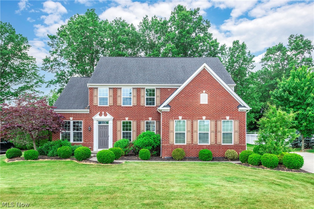 Rare opportunity to own this exceptional home in desirable Palmer Village! Built in 2016, this impressive residence offers 3,140 square feet of beautifully designed living space, plus an additional 1,700 square feet in the semi-finished lower level. Showcasing today's sought-after style and color palette, the open-concept main floor features luxury vinyl flooring, abundant natural light, and spacious living areas designed for both everyday living and entertaining. The stunning eat-in kitchen overlooks the expansive backyard and boasts an abundance of cabinetry, substantial counter space, a large pantry, and seamless flow into the living area. A private office, formal dining room or additional sitting room, convenient half bath, and mudroom off the garage complete the first floor. Upstairs, the expansive primary suite offers a relaxing sitting area, oversized walk-in closet, and luxurious en-suite bath featuring dual vanities, a soaking tub, and separate shower. Three additional generously sized bedrooms provide plenty of closet space, an abundance of natural light and share a well-appointed full bath. The lower level has been enhanced with new luxury vinyl flooring and provides approximately 1,700 additional square feet of flexible living space, ready to accommodate a recreation room, fitness area, media room, or whatever suits your lifestyle. Step outside to enjoy the huge backyard and impressive stamped concrete patio—perfect for outdoor entertaining and summer gatherings. Located within the highly acclaimed Avon School District and just minutes from Avon Commons, shopping, dining, entertainment, and major highways, with Crocker Park only a short drive away, this home truly offers the perfect blend of comfort, style, and convenience.