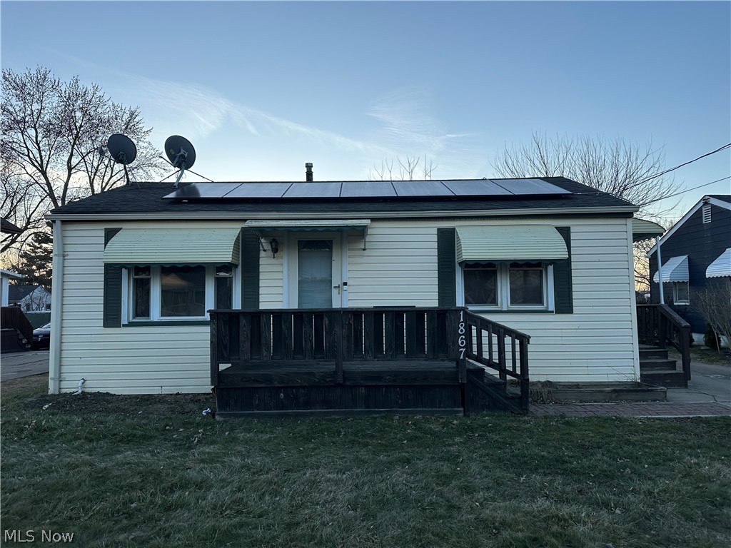 Welcome to this well-maintained 2-bedroom, 2-bathroom home located in the heart of Warren. Designed for comfort and efficiency, this property features energy-saving solar panels and a dual furnace system to keep utility costs low while maintaining year-round comfort. Inside, you’ll find a functional layout with spacious living areas, generously sized bedrooms, and two full bathrooms for added convenience. The waterproofed basement offers excellent storage space and peace of mind, with potential for additional living or recreational use. Outside, a single-car detached garage with covered patio provides secure parking and outdoor entertaining. Whether you're a first-time buyer or looking to downsize, this home combines practical upgrades with everyday comfort in a convenient location close to shopping, dining, and major roadways. Schedule your private showing today!!
