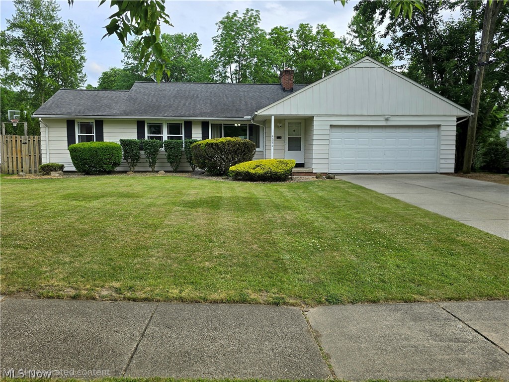 Beautifully maintained 4-bedroom, 2.5-bath home offering approximately 2,600 square feet of convenient single-floor living space in desirable Lyndhurst! Features include vinyl flooring throughout, a cozy wood-burning fireplace, and an updated kitchen with granite countertops, tile backsplash, and newer appliances. The spacious primary suite offers dual sinks and a dual-head shower with individual controls. Enjoy outdoor living on the 18’ x 20’ deck overlooking a fully fenced backyard, perfect for children and pets, with a storage shed providing additional space for tools, lawn equipment, and seasonal items. Major updates include an electrical panel (2014), roof, attic insulation and ventilation (2018), replacement windows (2021), and furnace professionally serviced in 2025. Attached 2-car garage with electric vehicle charging capability. Conveniently located near major highways, shopping, dining, parks, and schools. Move-in ready!