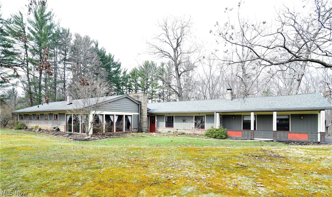Absolutely beautiful cul-de-sac ranch home, on a picturesque 1.5 wooded acre lot in Bath. You’ll take in wild life strolling by, as you unwind by your wood burning fireplaces.  On your large private deck you’ll watch scenic sunsets as you entertain your family and friends. This house has been remodeled to add Pottery Barn style charm & character throughout!  New roof added 2016, new air conditioner 2013, electrical updates and reverse osmosis system in 2013, hickory wide plank hardwoods added 2014, crown molding 2014, fire places remodeled 2014 & 2017, bedroom carpet replaced 2015, half bath remodel 2016, front walk replaced 2017, water heater & sump pump 2016, entry-way tree hutch 2013, gutter leaf guards 2016, also window treatments, light fixtures, new refrigerator, and paint through-out!  You’ll enjoy the serenity of country living, just five minutes from the amenities of Montrose.  A Home Warranty completes the package, call quickly for your private tour!