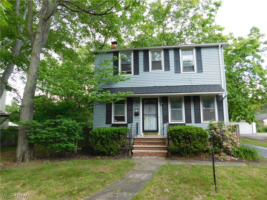 Three bedroom colonial in the heart of Cleveland Heights! A short drive to Coventry, University Circle and downtown, this clean home has many great features not the least of which is its double size lot fully fenced for privacy! Freshly painted throughout with new carpeting (2015) in all the BRs and living room with newer hardwood floors in the dining room. Kitchen recently updated with freshly painted cabinets, new tile flooring (2017) and newer counters.  Updated full bathroom with new plank tile flooring (2017). Enjoy morning coffee on the rear screened porch and entertain family and friends on the large deck overlooking fabulous back yard! Nice size two car garage and many other great features! Welcome Home!