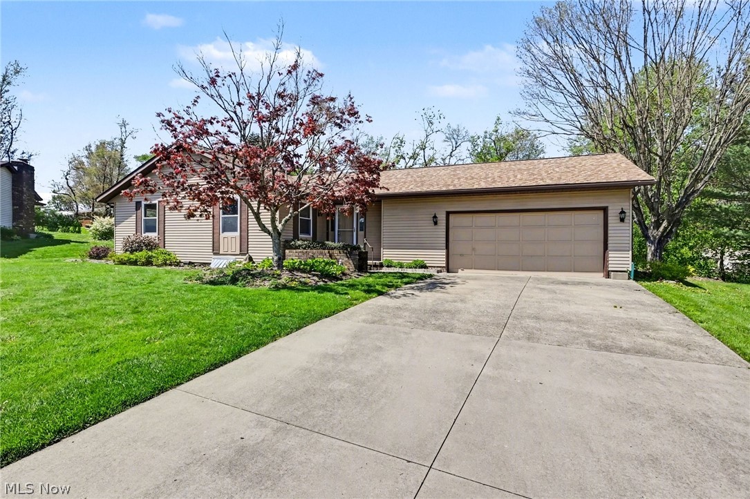Welcome to 332 Kelly Circle, a beautifully maintained ranch-style home tucked away on a quiet cul-de-sac in Zanesville. This home offers convenient one-floor living with 2 bedrooms and 2.5 baths, plus the potential for a 3rd bedroom in the finished basement. The main level features a spacious owner’s suite with a private ensuite bath, along with a thoughtfully updated layout where two bedrooms were combined to create a larger, more comfortable living space. You’ll also appreciate the convenience of a main-floor laundry area located right in the kitchen. Downstairs, the fully finished basement provides additional living space, a 1/2 bath, and a separate laundry area—perfect for guests, hobbies, or a potential third bedroom setup. Major updates include a new roof installed in 2024 along with solar panels that are fully paid off, offering long-term energy savings and peace of mind. 1 Year First American Home Warranty included! 
Situated on a generous lot in the Skyline subdivision, this property also features a 2-car attached garage and a peaceful setting while still being close to local amenities. Don’t miss your opportunity to own this versatile home with flexible living space and valuable updates!