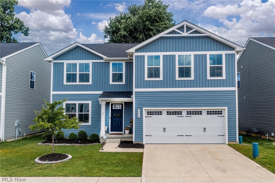 With approximately 12 years remaining on the 15 year tax abatement, this 2022-built home offers an opportunity to enjoy newer construction while benefiting from significant tax savings for years to come. Located in the Amherst City School District and offering 2,200 square feet of living space, this 4-bedroom, 2.5-bath home combines a functional floor plan, modern finishes, and room to grow.

The main level features an open layout with a comfortable living room that flows into the dining area and kitchen, making it easy to stay connected whether you're entertaining guests or going about your daily routine. The kitchen offers a huge center island, plenty of cabinet and counter space, and all stainless steel appliances are included. A sliding glass door off the dining area opens to the fully fenced backyard, creating the perfect space for pets, play, or summer get-togethers. A convenient half bath and attached two-car garage add to the home's everyday practicality.

Upstairs, you'll find four bedrooms, including a spacious primary suite with a private full bath. An additional full bath, convenient bedroom-level laundry, and a versatile loft area provide the flexibility today's buyers are looking for. Whether used as a home office, playroom, homework station, or second living area, this bonus space can easily adapt to your needs.

The full unfinished basement provides abundant storage and endless possibilities for future finishing. With newer construction, valuable tax savings, Amherst schools, and a fully fenced yard already in place, this home offers an opportunity that's hard to find.