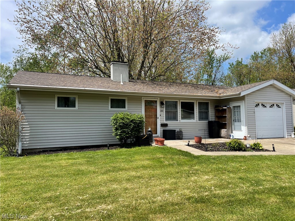 This charming residence is a perfect fit for so many clients. The floors have been changed to a wonderful easy maintenance laminate. This is a great feature for kids or pets. A one level ranch with tons of possibilities. Living room and kitchen with an attached area for that dining room or kitchen table either will work.  You actually step up from the spacious kitchen into that dining area. Tons of cabinets and a double window above the sink.  Lots of light! The dining room has a French door that leads to the deck. There are deck steps down from both sides and it has a shade tree! Nice yard that backs up to the wooded area behind. Kitchen, Dining, Living room along with a wide hallway, bath, two bedrooms up but let me mention the Hugh Hugh walk in closet from the master bedroom. The downstairs area has laundry, half bath (shower could be added or tub and yes their is room to do this adjustment). A laundry room and a bedroom area and a small kitchenette.  Come see this cozy well kept ho