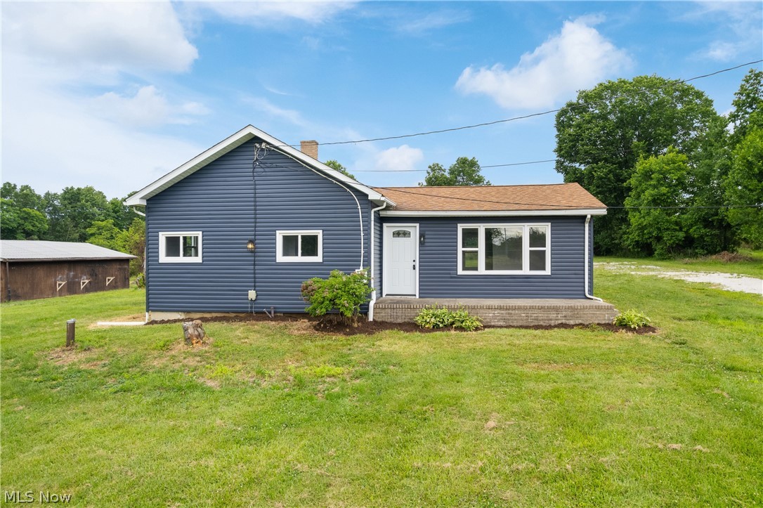 Check out this completely renovated 3BR 1BA ranch located on 4.31 acres in Palmyra Township, in the southeast school district. As you pull in the driveway you will notice the new siding, windows and exterior doors. The roof was new in 2019. This 4.31 acre lot is a perfect blend of cleared space, plus a wooded section w/a creek. There are 4 small buildings plus a large 37x25 outbuilding w/electric. This is great for a workshop, storage or animals. Interior is all new w/flooring, paint, doors, bathroom, kitchen w/appliances, lighting and more. Too many updates to list all. Kitchen is a must see w/new white cabinets, stainless steel appliances and black granite counter tops. With all these updates, buildings and over 4 acres, this will make an amazing house to call HOME!!