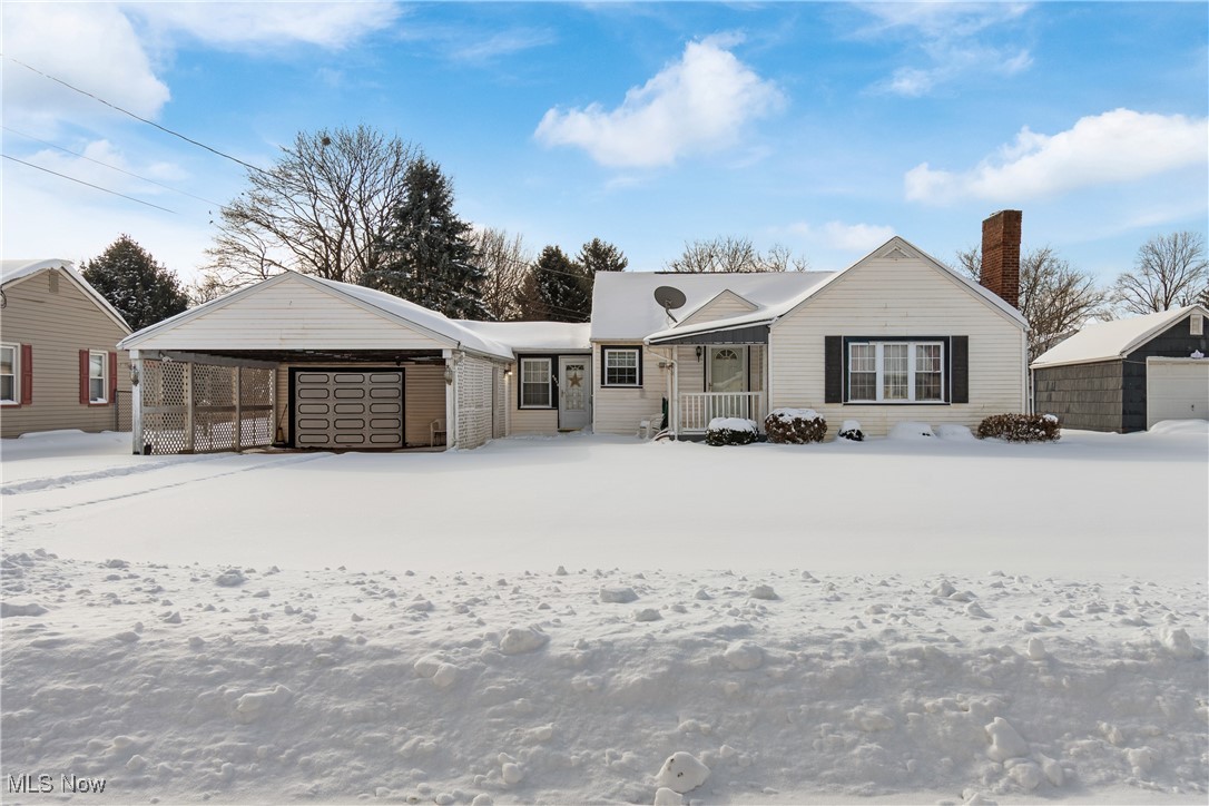 Welcome to this well-maintained ranch-style home offering 2 bedrooms and 1 full bath on the main level, plus an additional bedroom and full bath in the finished basement—ideal for guests, extended living, or flexible space needs. The main floor features both a bright living room and a cozy family room, providing comfortable areas for everyday living and entertaining. The kitchen showcases custom-built cabinetry, along with a walk-in pantry for added storage and functionality. Downstairs, you’ll find a workshop area in the basement, perfect for hobbies, projects, or additional storage. Recent updates include a newer roof, adding peace of mind for the next owner.
Outside, enjoy a covered back porch overlooking a large, fully fenced yard, ideal for outdoor gatherings or pets. A large shed provides even more storage space. Parking is plentiful with an oversized 1-car garage plus a spacious 2-car carport.
Additional highlights include a tiled shower, thoughtful storage throughout, and a versatile layout that offers more space than meets the eye. This home combines comfort, functionality, and outdoor living—ready for its next chapter.