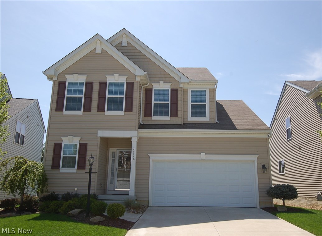 Welcome to this meticulously maintained 3 bedroom, 2 full, 2 half bath Colonial built by Drees Homes located in Greenbriar Colony. This Energy Star® home is only 5 years young and is move-in ready! The open layout featuring the great room and large eat-in kitchen is the perfect space for entertaining! The kitchen offers high-low maple cabinets with crown molding, lots of counter top space including a center island featuring a breakfast bar, recessed lighting, and a large pantry. The great room also features a gas fireplace. Sliding glass doors lead to the newly-built 16 X 12 maintenance-free deck! This home also offers a first floor laundry room! The Owner's suite is oversized featuring a vaulted ceiling, a huge 10 X 5 closet, and full bathroom. Enjoy additional living space in the professionally finished basement with half bathroom. The basement also has ample storage with 3 different storage rooms. This home is located on a dead end cul-de- sac street. Inviting curb appeal with a rec