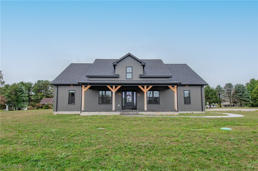Welcome to your stunning new 2024-built ranch home, perfectly situated on a spacious corner lot at Old Fredericktown Rd and N Park Circle. This thoughtfully designed home offers the best of modern living with an open floor plan, elegant finishes, and functional spaces throughout. Step inside to your spacious living room, highlighted by a beautiful fireplace and flowing effortlessly into the open-concept kitchen and dining area. The kitchen showcases an island, custom cabinetry with lighting, and plenty of space for gatherings and entertaining. On the right side of the home, you'll find a generously sized primary suite featuring a gorgeous ceramic-tiled bathroom with a soaking tub, standing shower, double vanities, private toilet, and two adjoining walk-in closets for him and her. A first-floor laundry room with a bright window and a half bathroom adds convenience. Through the hallway and up a few steps, discover a loft area above the garage, ideal as a fourth bedroom, office, or playroom. On the left side, there are two additional spacious bedrooms and a full bathroom with modern finishes. The basement offers endless possibilities, boasting ample storage and the option to finish for additional entertaining or living space. Outdoor living is equally inviting with two stamped concrete porches, including a covered back patio with recessed lighting, perfect for relaxing evenings. A 2-car attached garage completes this move-in-ready home that perfectly blends luxury, comfort, and convenience.