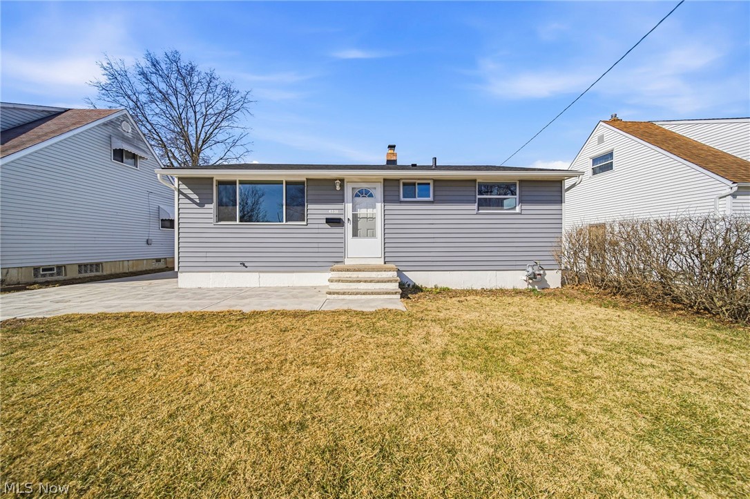This 3-bedroom, 1-bath home offers 884 square feet of beautifully updated living space, centered around a stunning kitchen with brand-new cabinetry, quartz countertops, and included appliances. Bright living areas are highlighted by refinished hardwood floors and fresh interior and exterior paint, creating a clean, modern, move-in-ready feel. Major improvements include a new roof and gutters, new windows and doors, updated electrical and plumbing, new hot water tank, new garbage disposal, ceiling and wall insulation, and new A/C (furnace 2018). A brand-new driveway leads to a connected front patio, adding curb appeal and outdoor enjoyment space. The basement has been professionally waterproofed and offers excellent potential to finish to your own taste, including the ability to add a second bathroom. Situated on a quiet street in the growing city of Brook Park and served by Berea City Schools, this home provides convenient access to shopping, dining, parks, and major highways. Homes at this price point with this level of renovation are rare. 1 year home warranty offered for additional peace of mind. Owner is a licensed agent in the state of Ohio.