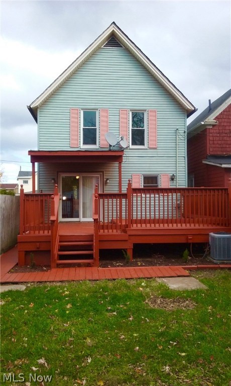 Remodeled 3 Bedroom home with Gorgeous Deck, Newly Remodeled Bathroom, and New Air Conditioning!!!  Home also has New Windows, Newer Roof, New glass Block Windows, and Freshly Painted through out!  Furnace is only 3 years old!  Also, there is brand New Flooring in Kitchen and Bathroom and All Appliances stay!  Carpet upstairs is 5 years old.  Upstairs has a Large Master Bedroom!  There is also a 1 1/2 Car Garage (15X20) in back with private drive for private parking or storage!  Private fenced in back yard!  POS completed and can provide Certificate of Inspection.  Seller will also provide up to $2,000 to buyer for buyer's closing costs!  Home is ready to move right in!!!