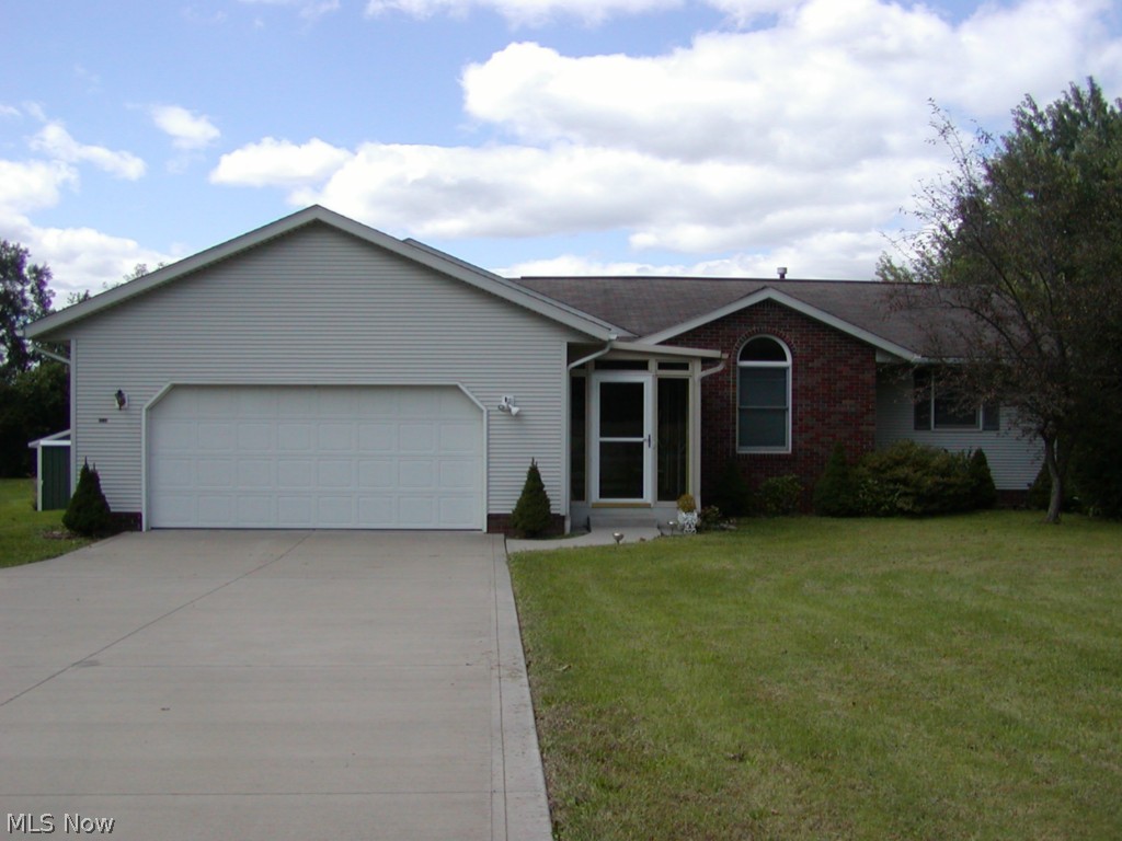 Quality built 3 bedroom 2 bath ranch on 1.51 acres. Vaulted ceiling in  living room with gas fireplace, master suite with skylight in full bath  and applianced kitchen with dining area that leads to 13 x 14 deck. 6 x 15 enclosed front porch, 24 x 24 pole barn with cement floor. Paved double wide driveway with turn-around, room for several cars. Lots of storage & closets. Full walk-out basement. Newer Trane furnace.  Hot water tank installed July 2014. One owner home. America's Preferred Home Warranty included.