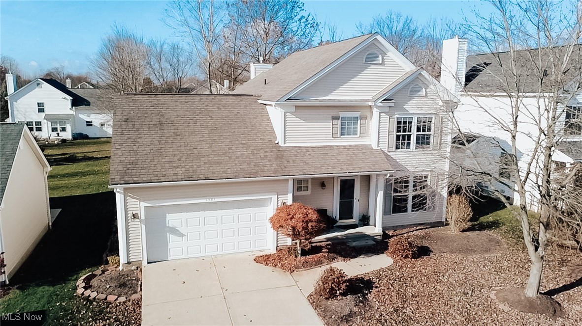 Welcome to low-maintenance living in a desirable HOA community with a Hudson address and Twinsburg School District.

Proudly maintained by its original owner, this well-kept home offers a rare main-floor primary suite, ideal for convenience, privacy, or flexible living needs. The open layout features a bright two-story great room with abundant natural light, creating a spacious and inviting atmosphere and a gas fireplace for further convenience.

The second floor includes two additional bedrooms and a full bath, providing comfortable separation for guests or family members. The kitchen flows seamlessly into the dining area, great room and welcoming patio, making everyday living easy and functional.

HOA amenities include trash and snow removal, a shared playground, and consistent community upkeep. Move-in ready and available for quick possession—schedule your showing to experience this home in person.

Some photos have been virtually staged to illustrate potential furniture placement and room functionality. The home is currently vacant.