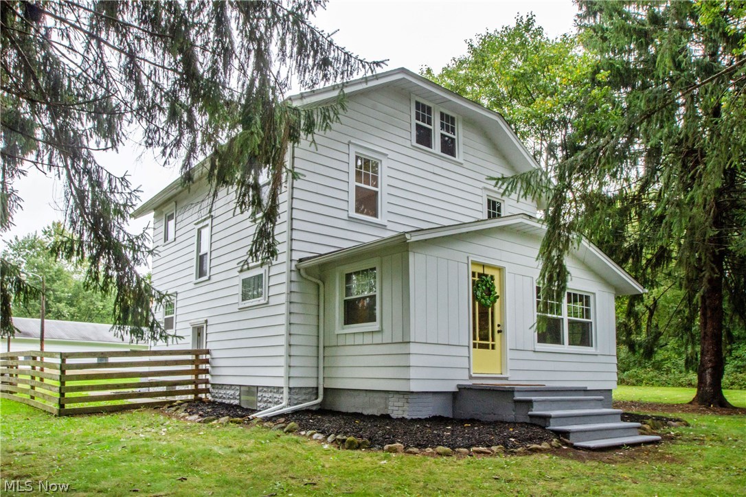 Welcome Home to this exceptional colonial farm house with upgrades throughout!! Walk in through the front door to a bright and beautiful sunroom and charming front hall.  From there you will find a the inviting living room with built ins that add to the farm house character.  Off the living room is a spacious formal dining room with a window seat! Next you will find your fully applianced eat in kitchen with modern neutral colors throughout and a brand new floor.  Off the kitchen is a convenient little mudroom and first floor FULL bath!  Upstairs you will find 3 nicely sized bedrooms with very decent closet space! Down the hall is your picturesque and spacious farmhouse bathroom complete with a clawfoot tub.  Large linen closet in the hall bath providing plenty of storage.  On the 3rd floor is an unfinished walk up attic space, ideal for additional storage, or perhaps finish it out one day to add to the already generous square footage! It doesn't end there!  Enjoy the beautiful 2+ acre
