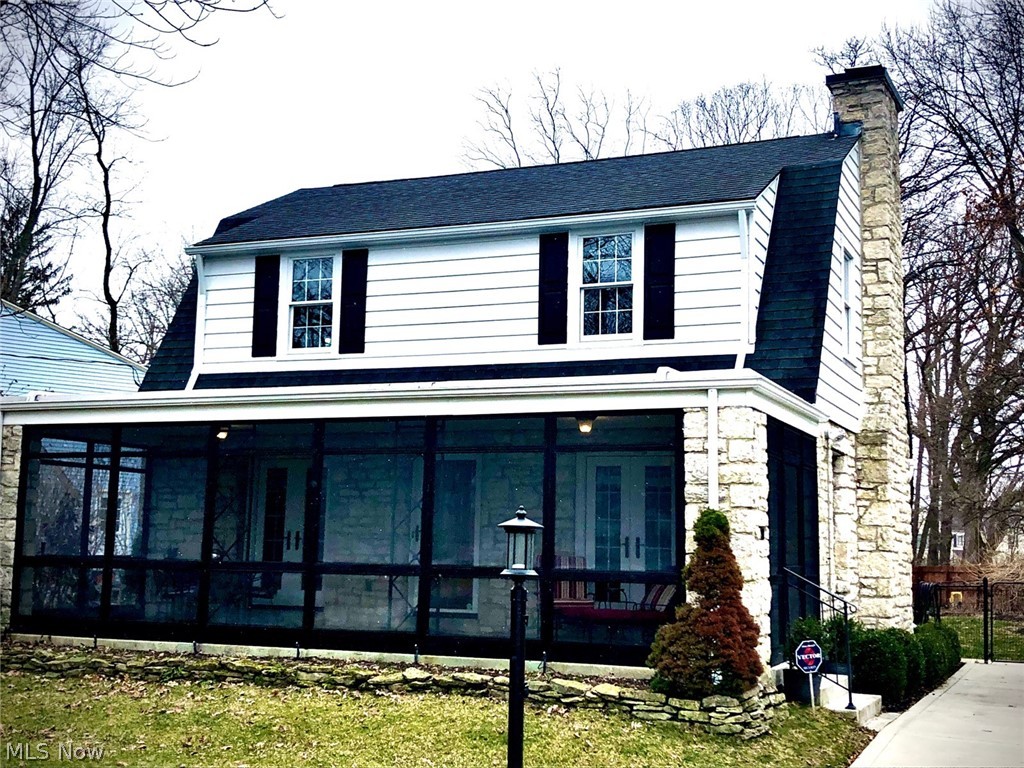 Circa 1939 stone & sided Gambrel Colonial perched on Glen Echo Ravine. The preservationist in you will appreciate the original woodwork & character throughout, the 1st floor is great for entertaining & features a circular flow plan, oversized living room w/beautiful stone wood burning/gas-equipped fireplace, large dining room, & 2 sets of French doors that access the massive screened front porch. Kitchen offers new stainless Kitchen Aid appliances, cork floor, Rookwood style back splash, granite counters & charming breakfast nook. The 1st floor is complete w/a 1/2 bath clad w/original tile & built-in. The 2nd floor features 3 bedrooms, including a large suite w/balcony. Accessible to all is a full bath w/timeless fixtures & tiles. c a2a