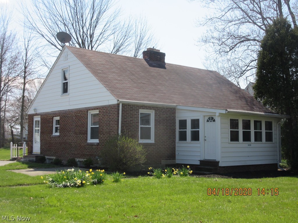 Brick/vinyl cape cod on just over an acre in Willoughby! Living room w/ wbfp, premier vinyl plank flooring that lead to enclosed front porch! Totally updated eat-in kitchen w/ mocha cabinets, granite countertops, premier vinyl plank flooring and stainless steel appliances! Nice size eat-in area open to kitchen and views of rear yard! 2 nice sized bedrooms on main floor w/ remodeled full bath w/ new tub surround, vanity, toilet, tile flooring, paint, fixtures and lighting! Venture upstairs to find 2 large bedrooms w/ area in between that could be a huge closet, sitting area or office! Full, walk out basement for storage and laundry!  2.5 car detached garage w/ updated overhead door w/ opener!  Updated paint, flooring, lighting and fixtures throughout! Move-in ready!
