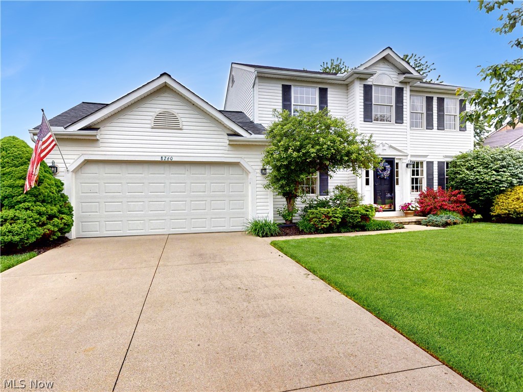 Welcome to 8260 Rachel Lane in North Ridgeville! Tucked into the charming Chestnut Grove neighborhood with no HOA, this beautifully maintained 4-bedroom, 2.5-bath Colonial feels warm, inviting, and effortlessly livable from the moment you arrive. Offering 1,884 sq. ft. of comfortable living space on a generous 0.31-acre lot, the home blends classic charm with thoughtful updates in all the right places. Located in a pet-friendly and family-friendly neighborhood, this home offers the perfect balance of comfort, space, and community.

Thoughtfully updated throughout the years, the home includes a roof replacement with IKO lifetime warranty shingles, a 50-gallon hot water tank, updated kitchen flooring, countertops, backsplash, sink, faucet, newer appliances, replaced upstairs flooring, updated guest bath plumbing and shower faucet, two sump pumps, a garage door, front storm door, and more. The kitchen and living spaces flow beautifully for everyday living, while the large deck invites slow mornings with coffee or relaxed summer dinners overlooking the backyard. A storage shed adds extra convenience without sacrificing the open feel of the outdoor space.

Conveniently located near shopping, dining, parks, and highway access, while still offering the comfort and character of an established neighborhood, this move-in-ready home provides the kind of easy elegance and peace of mind that makes settling in feel effortless.