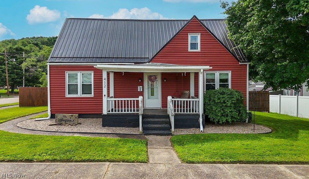 Welcome home to this adorable, well-maintained property that is full of charm and ready for its next owner! Situated on a large corner lot, this home offers outstanding curb appeal and plenty of outdoor space to enjoy.

Inside, you’ll find a warm and inviting layout. The main level holds a formal dinning room, nice sized living room, kitchen, half bath, and one bed room. Upstairs you will find 2 large bedrooms and a full bathroom. Additional square footage is found in the full, unfinished basement which could provide extra living space, a recreation area, home office, or additional storage. Outside, the oversized storage building offers even more room for tools, hobbies, and outdoor equipment. The backyard features a small porch and patio and a stone fire pit, perfect for entertaining guest on a summer evening. The fenced-in backyard is perfect for pets, kids, entertaining, or simply relaxing in privacy.

This home is the perfect starter home with a location that’s hard to beat — nestled in a great school district and within walking distance to the local park and pool. Whether you’re looking for comfort, convenience, or charm, this property checks all the boxes!