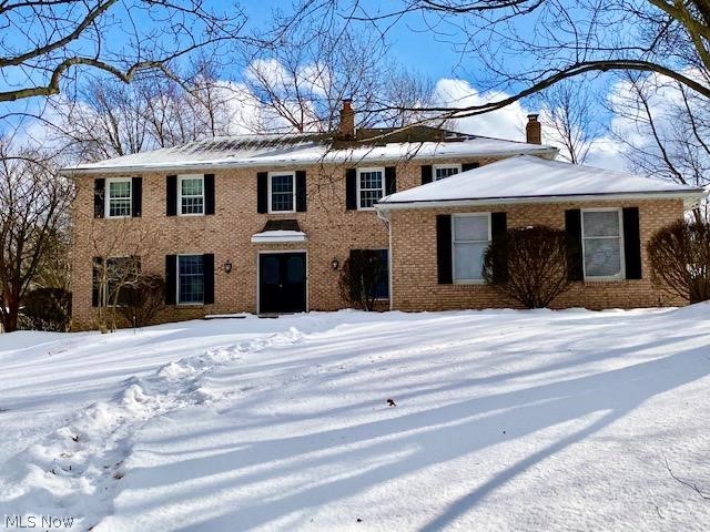 One of the Grandest Homes in Brecks. Highlands Subdiv.! This nicely updated  4 bed 2.5 bth Brick Front Col. is situated on a level lot that is just under a .5 acre on a street with plenty of sidewalks. It is w/i mins drive to the Cuyahoga Valley Nat. Pk., Metro Pk. & Ski Slopes. The grand foyer w/sweeping staircase graciously welcomes you to this well-preserved & tastefully updated home. The 2014 re-designed kitchen has left us speechless! Truly a chef’s dream with a huge center island w/stovetop, Kraftmaid Cherry Cab., Granite Counters, Dbl Oven, SS Appliances, & Bamboo Flrs which open to the fam rm with a brick WBFP that makes this area the cozy heart of the home. We’re not kidding, it’s right out of a magazine! A large din rm is ideal for your fancy dinner parties, an elegant liv rm & a private library make room for all the possibilities of working & learning from home.  Reach the large deck from the new door added off the kitchen or patio doors from the inviting fam rm. So many upd