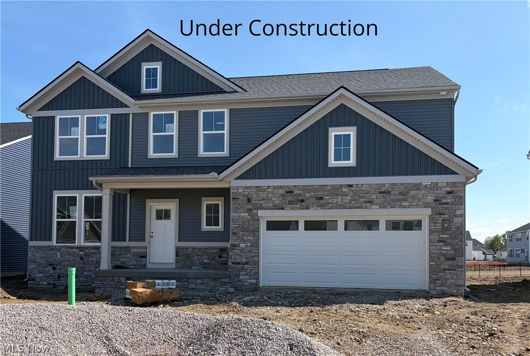 Under Construction.  Move in Mid June 2026.  4-bedroom, 2.5 bath design with a 2-car garage. Welcome to the Crossing at French Creek where scenic living meets convenience. This Vale floor plan is one of Drees' newest designs and features an open-concept main living area that is ideal for both everyday living and entertaining. The flex space is perfect for a playroom or formal sitting area. Upstairs, a spacious game room offers additional gathering space for the family or serves well as a hangout for the kids. Also located on the upper floor is a comfortable primary suite with a spacious bath and oversized shower along with three additional bedrooms, full bath and a conveniently located second floor laundry. The lower level offers a full unfinished basement, perfect for extra storage, an additional living area or recreation space. Enjoy access to scenic walking trails and a prime location near I-90 and I-480, just minutes from Avon and Westlake shopping, dining, parks, and golf courses.