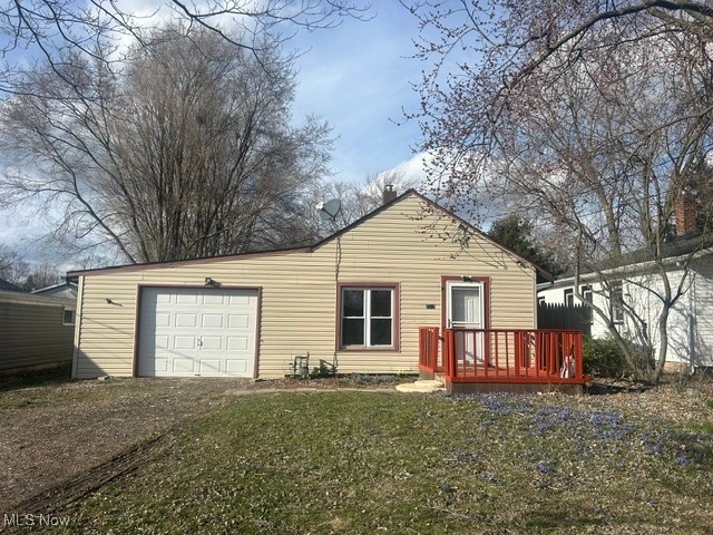Welcome to this charming ranch-style home in the Plain Local School District! This cozy home boasts a newly vaulted ceiling in the family room, adding character and openness to the main living space. The home features brand-new flooring and carpet throughout, offering a fresh and modern touch. With two comfortable bedrooms, one full bathroom, and an unfinished basement with a laundry area, this property provides plenty of potential for your personal touch. The kitchen comes equipped with appliances, and the hot water tank has been recently updated for added peace of mind. Enjoy the convenience of the extended attached garage and the spacious 24x12 outbuilding in the backyard—perfect for hobbyists, storage, or outdoor projects. Situated in a prime location, this home is close to all your daily amenities. Don’t wait—schedule your private showing today!