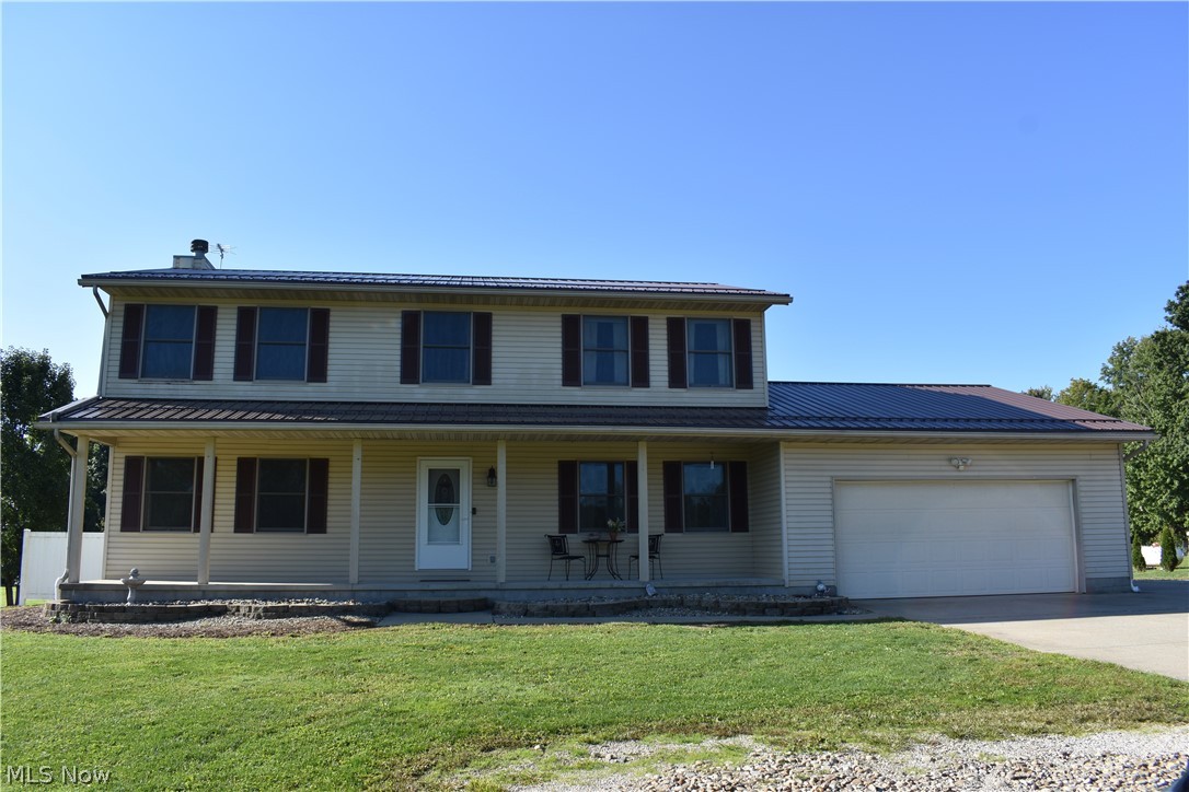 This 3 bedroom 3 bath home offers a peaceful country setting that is situated on 4.5 acres. With plenty of features to love, including:
1st floor spare room that could be used as an office or can be made into a 4th bedroom
Brick fireplace in the family room, perfect for those cold winter nights
Spacious kitchen with an island and French Doors that lead out to a multi level deck
The lower deck has a covered canopy area that leads to a poured concrete pad for a possible hot tub
Large backyard that is partially wooded is perfect for entertaining family and friends 
Spacious 2x6 framed 4 bay detached garage with 10 foot ceilings with
Large 15x32 office with electric and cable  
Current office space can be easily configured to fit your needs – man cave, she shed, woodshop, or whatever your hobby is!
Lots of updates including:
2020 - 2nd floor bathroom redone / 2nd floor bedroom carpet replaced      
2019 - Metal roof / New Well Pump / 200 amp electric service upgraded / New Press